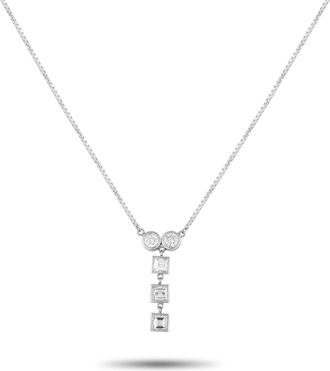 Luxury Bazaar Platinum 1.41 ct Diamond Necklace MF06-082225