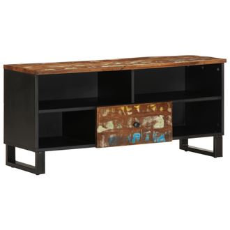 vidaXL Vidaxl - Mueble De Tv Madera Reciclada Madera Contrachapada 100x33x46cm