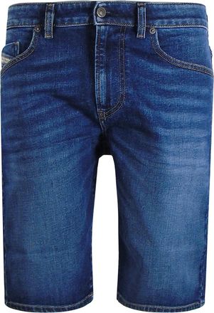Diesel Mens Diesel Slim-Short Blue Denim Shorts - Navy - Size: 32/32