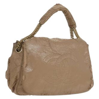 Chanel Pre-owned Canvas chanel-bags - Dames - Pre-owned - Beige - Maat: ONE Size Leer