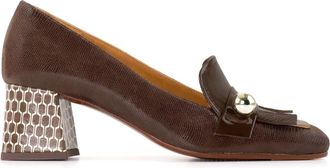 Chie Mihara Mocas&iacute;n de piel combinada - Shoes - Mujer - Marr&oacute;n - 39 EU