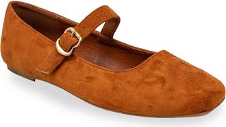 Chase + Chloe by Intouch Footwear Mary Jane Flat in Tan Suede at Nordstrom Rack, Size 7.5