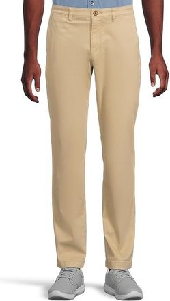 Tommy Bahama Boracay Island Chino Flat Front Pants Mens Casual Pants Stone Khaki : 30 30, Cotton/Lyocell/Spandex