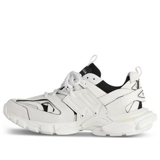 Balenciaga Track Sock Sneakers White and Black Knit and Nylon 736330W3SKC9010