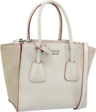Prada Pre-owned Vintage Hand Bag - Dames - Vintage Handtas - Wit - ONE Size - Leer - Vintage