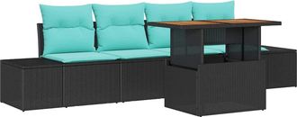vidaXL Conjunto De Comedor De Jard&iacute;n 5 Uds. 4-n&uacute;mero De Plazas Vidaxl
