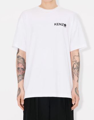 Kenzo Mens Boke Flower 2.0 Logo T-Shirt White Clothing > Polo & T-Shirts