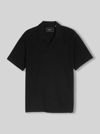 Tom Tailor Denim Relaxed Fit Poloshirt aus Baumwoll-Mix in Black, Gr&ouml;&szlig;e XXL