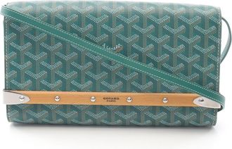 Goyard Coated Canvas Pvc Leather Clutch Bag Shoulder Bag (Pre-Owned)