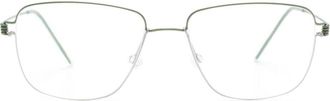 Lindberg Gustav rectangle-frame glasses - unisex - Acrylic/Titanium - 53 - Green