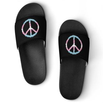 Generic Transsexual Flag Logo Shower Shoes Slipper for Women Men Beach Slippers Quick Drying Non Slip Open-Toe Sandals