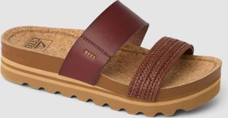 Reef Womens Cushion Vista High Sandals In Chocolate