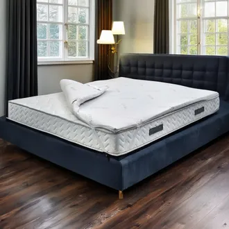Talamo Italia Topper Matrimoniale Rinnova Materasso In Memory Foam, 100% Made In Italy, Antiacaro, Anallergico E Antibatterico, Cm 160x200h5, Con Imballo Rinforzato