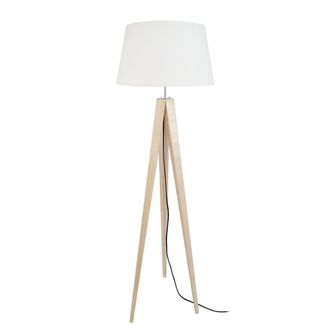 Tosel L&aacute;mpara de pie 50cm tr&iacute;pode crudo