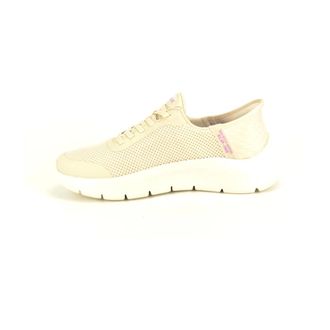 Skechers L.Beige Lycra + Elastic slip-in - Dames - Schoenen - Beige - Maat: 41 EU