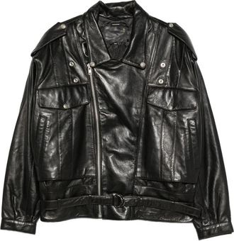 R13 Boyfriend Leather Moto Jacket