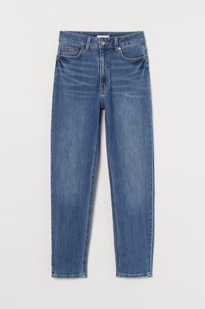 H&M Slim Fit Mom High Ankle Jeans - Blue