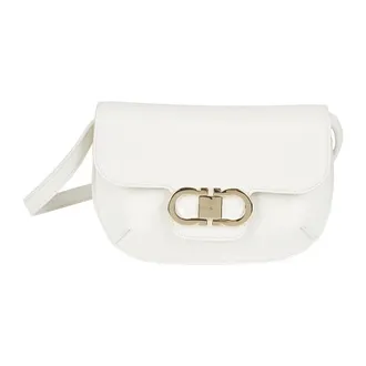 Ferragamo Lizzy Small Crossbody Bag - female - Ferragamo - Cross Body Bags - White - ONE SIZE - Bags