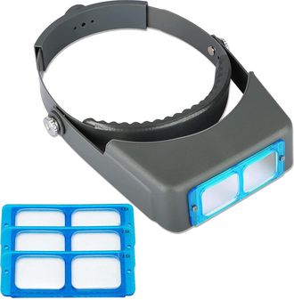 OEM Lupa Profesional De Doble Lente Para Cabezal - Lupa Para Joyer&iacute;a - Visor De Lectura - Lupa Binocular &Oacute;ptica Con Aumentos De 1,5x, 2x, 2,5x Y 3,5x Para