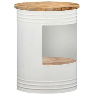 vidaXL Vidaxl - Mesa De Centro De Madera Maciza De Mango 43x55 Cm