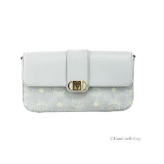 MCM MCM Small Mode Travia Pebbled Visetos Leather Shoulder Crossbody Clutch Womens Bag