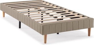 HOMN Base tapizada 90x190 cm color beige