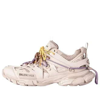 Balenciaga (WMNS) Balenciaga Track Trail Laces Sneaker Taupe Yellow Purple Brown Black 800590WTRHK9751