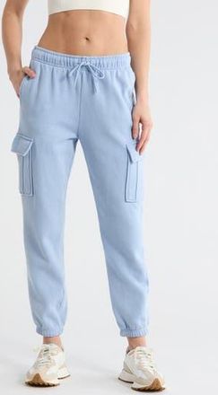 Yogalicious Washed Fleece City Chic Cargo Pants in Washed Tidal Wave at Nordstrom Rack, Size X-Small