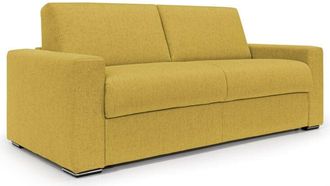 Divani.Store Divani.store - Nixon Sof&aacute; Convertible Con Colch&oacute;n H2o En Tela Impermeable 220 Cm (mat. 160x197) Amarillo