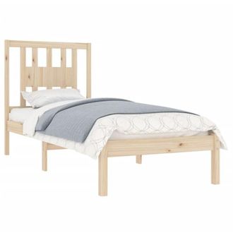vidaXL Bed Frame without Mattress Solid Wood Single vidaXL