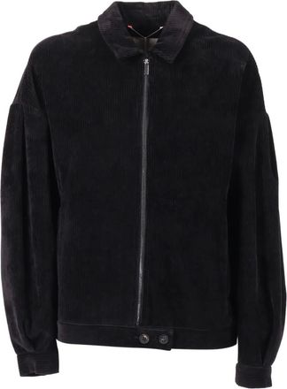 Max Mara Damara zip jacket - women - Cotton/Polyester - S - Black