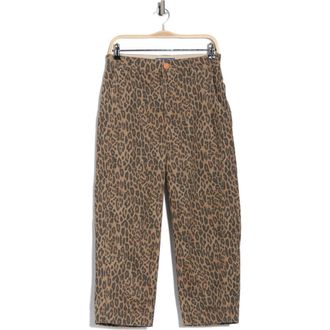 Democracy Relaxed Barrel Leg Jeans in Brown/Black Multi at Nordstrom Rack, Size 16P