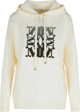 Max Mara Felpa con decorazione logo - Toni neutri