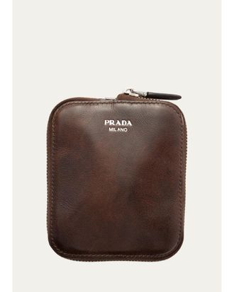 Prada Mini Re-Nylon & Leather Foldable Duffle Bag