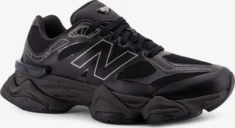 New Balance Mens Mesh Sneakers With Side Logo Black Nylon-Gomma Trainers Nylon/gomma