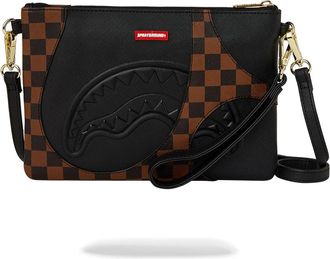 Sprayground Womens Jetstream Brown Crossover Clutch - Black - One Size
