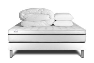VITALIT Pack Colch&oacute;n Blanco Espuma Viscoel&aacute;stica 200 X 200