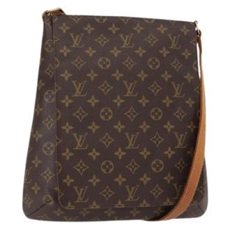 Louis Vuitton Pre-owned Cross Body Bags, female, Brown, Size: ONE SIZE Pre-owned Vintage Canvas Cross Body Bag