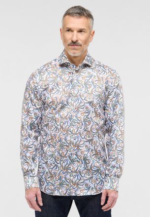 Eterna Langarmhemd ETERNA SLIM FIT, Herren, Gr. 40, Normalgr&ouml;ssen, rot (apricot), Twill, 42% Baumwolle, 4% Elasthan, 54% Lyocell, schmal, Manschette, Hemden 