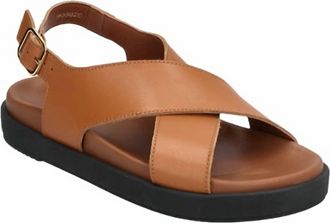 Alohas Womens Nico Leather Sandal In Tan