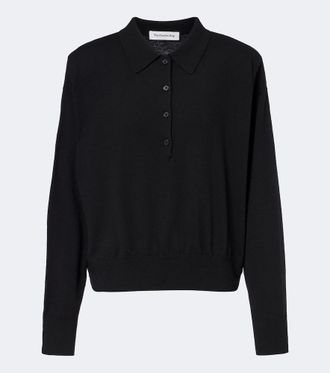 Frankie Shop Croydon wool-blend polo sweater