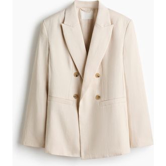 H&M Blazer in Light Beige at Nordstrom, Size Xx-Large