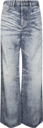 Diesel Stijlvolle Broeken voor Mannen en Vrouwen - Dames - Loose Fit Jeans - Blauw - W28 - Jeans