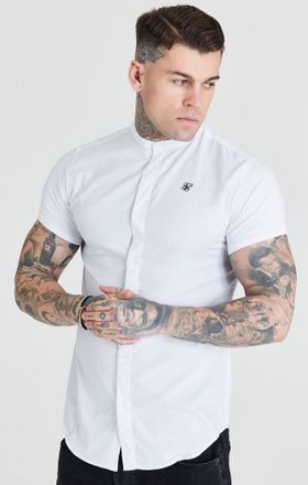 Siksilk Camisa de cuello de abuelo Siksilk S/S - White M