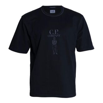 C.P. Company T-Shirts, male, Black, Size: 2XL T-Shirts