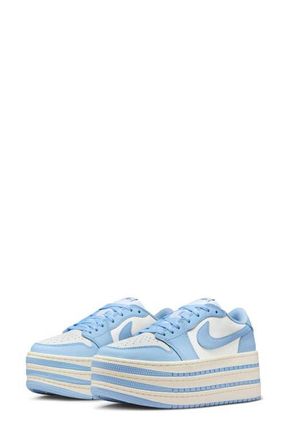 Nike Jordan Air Jordan 1 Triple Platform Basketball Sneaker in Psychic Blue/Blue/White at Nordstrom, Size 10.5