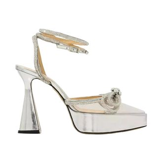Mach & Mach Pumps, female, Gray, Size: 8 US Double Bow Platform Pumps