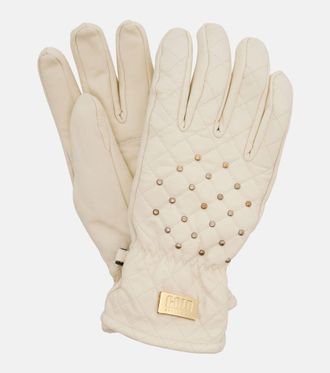 Goldbergh Glisten studded leather ski gloves