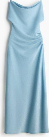 H&M Glittery Halterneck Dress in Light Blue at Nordstrom, Size Xx-Large