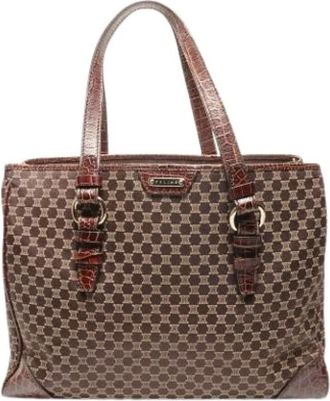 Celine Pre-owned Handbags, female, Brown, Size: ONE SIZE Pre-owned Macadam Tote bag